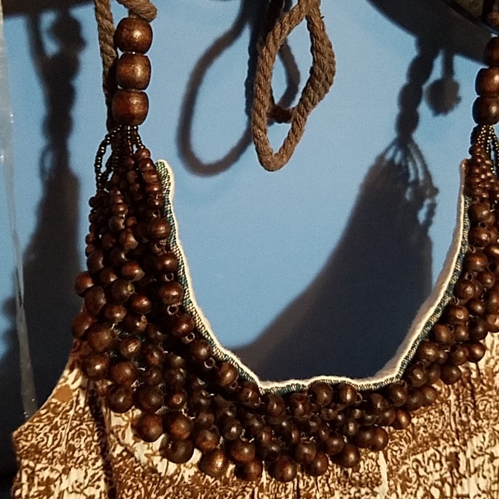 Almost Famous Halter Top Beaded Bodice - Picture 3 of 6